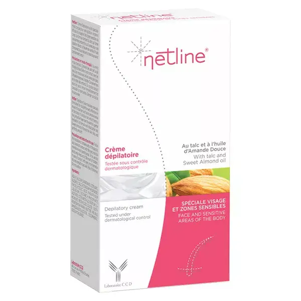 Netline Crème Dépilatoire Visage et Zones Sensibles 75ml