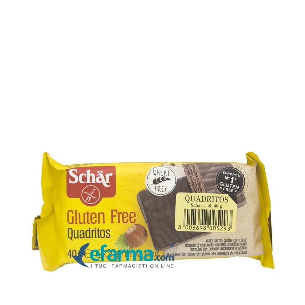 Schar Quadritos Wafer Senza Glutine con Cacao e Cioccolato Fondente 40 g