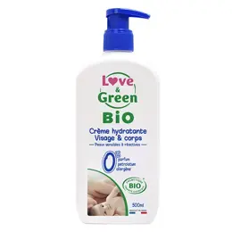 Love & Green Crème Hydratante Visage & Corps Bio 500ml