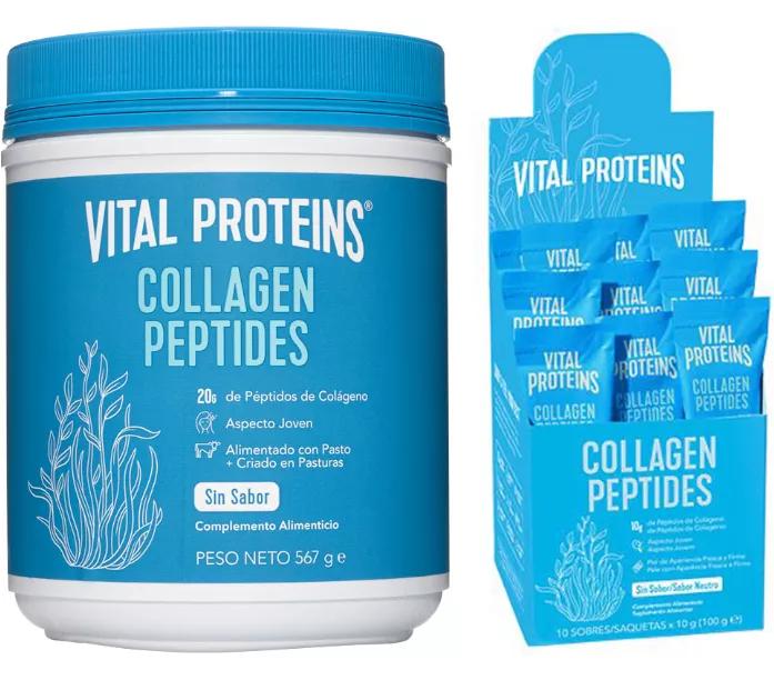 Vital Proteins Original Peptídeos de Colagenio 567gr + 10 Saquetas