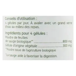 Nat & Form Bio Sauge 200 gélules végétales