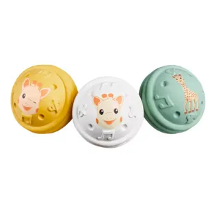 Sophie la girafe Som: 3 Bolas Musicais 100% Hevea +3m