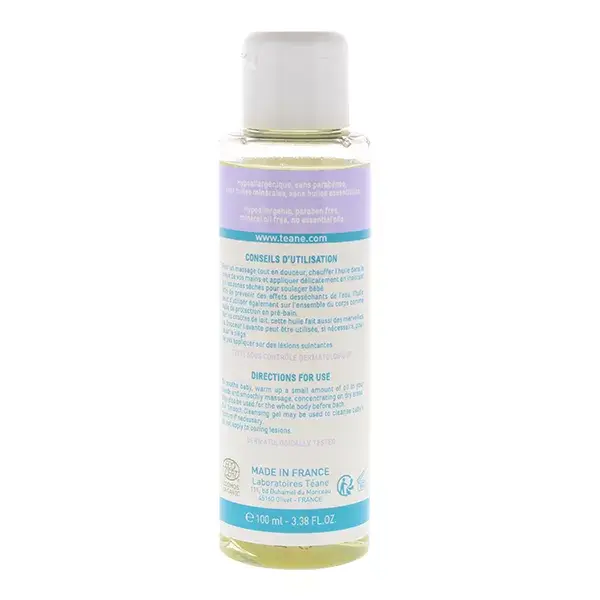 Teane Dermabebe Organic Care and Massage Oil 100ml
