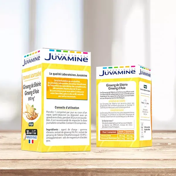 Juvamine Ginseng max, vitalité, 30 comprimés