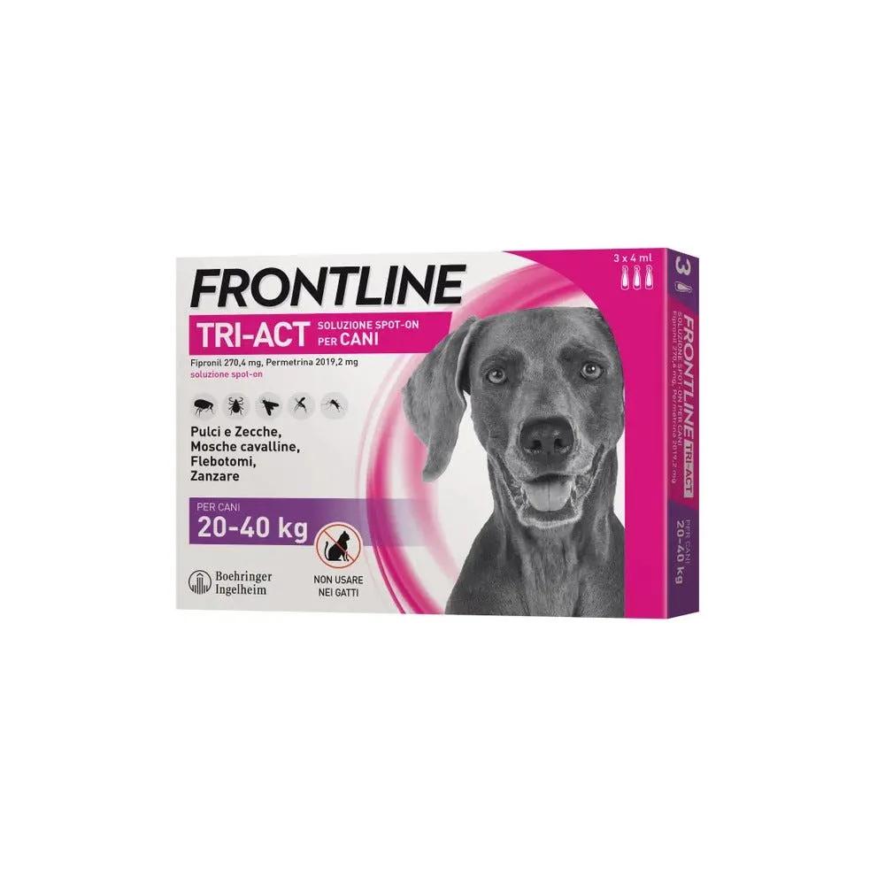 Frontline Tri-Act Soluzione Spot-On Cani 20-40 kg 3 Pipette Monodose