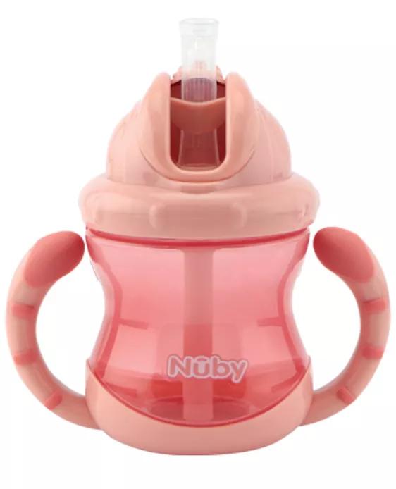 Nûby Flip-It Bechergriffe +12m 240 ml Rosa
