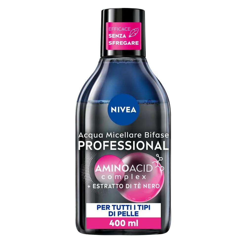 Nivea Micellair Professional Acqua Micellare Struccante Bifase Detergente Viso e Occhi 400ml