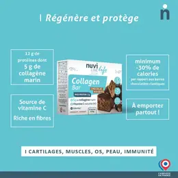 Nuviline Barre Collagène Marin 5g Saveur Chocolat-Noisette X 5