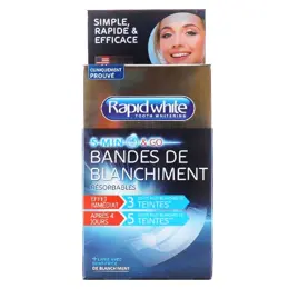 Rapid White Express 5 Minutes Bandes de Blanchiment 8 sachets