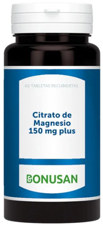 Bonusan Citrate de Magnésium 150 mg Plus 60 Comprimés enrobés