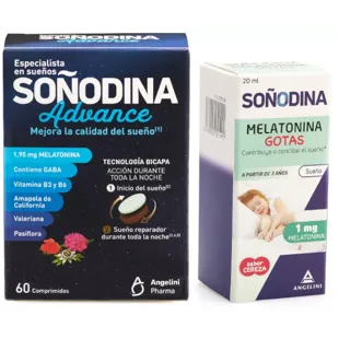 Soñodina Melatonin Bilayer 60 Tablets + Soñodina Drops