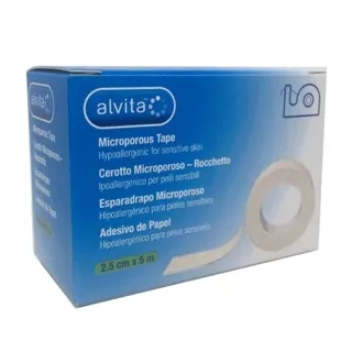 Alvita Microporous tape 2.50 cm x 5 m