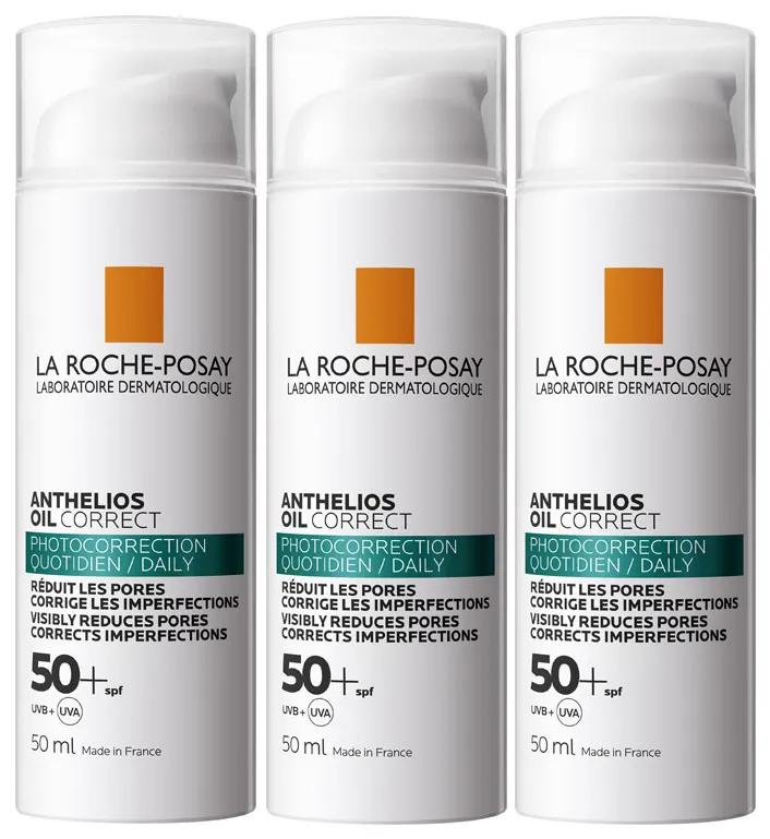 La Roche Posay Anthelios Oil Correct SPF50+ 3x50 ml