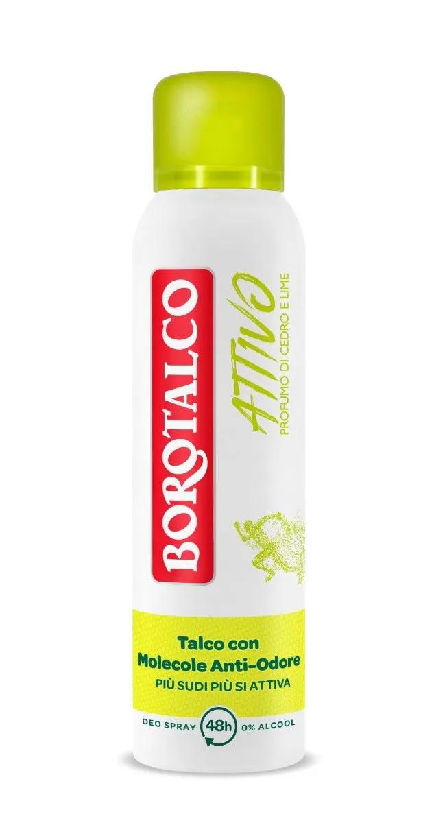 Borotalco Deodorante Spray Active Anti-Odore con Profumo Di Cedro e Lime 150 ml