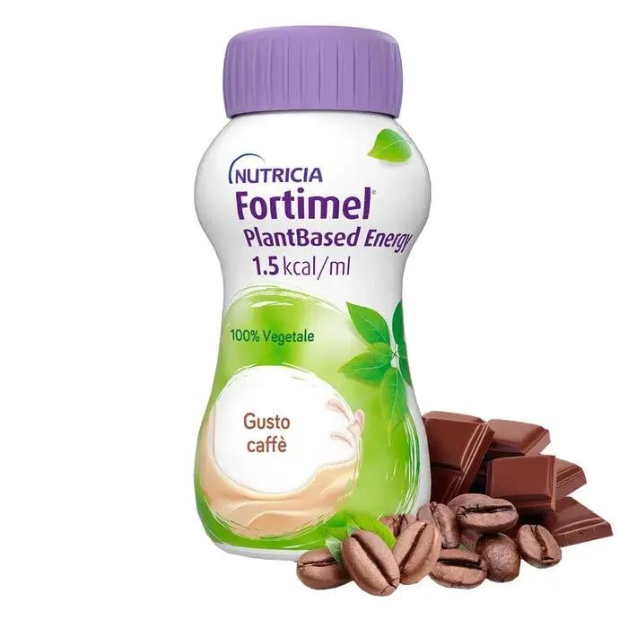 Nutricia Fortimel PlantBased Energy Integratore Ipercalorico Normoproteico, Caffè 4x200ml