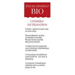 Dayang Panax Ginseng Bio Tonique Physique et Intellectuel 15 gélules