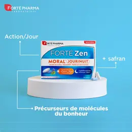 Forté Pharma Forté Zen Moral Jour Nuit Safran Rhodiola 30 comprimés