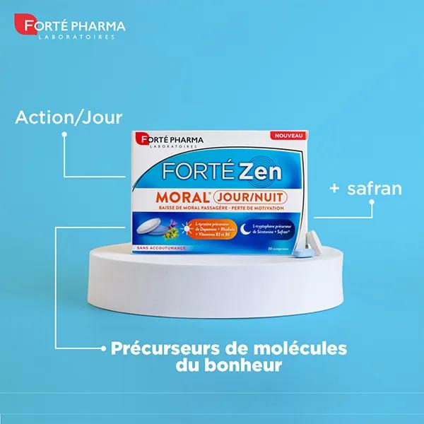 Forté Pharma Forté Zen Moral Día Noche Azafrán Rhodiola 30 comprimidos