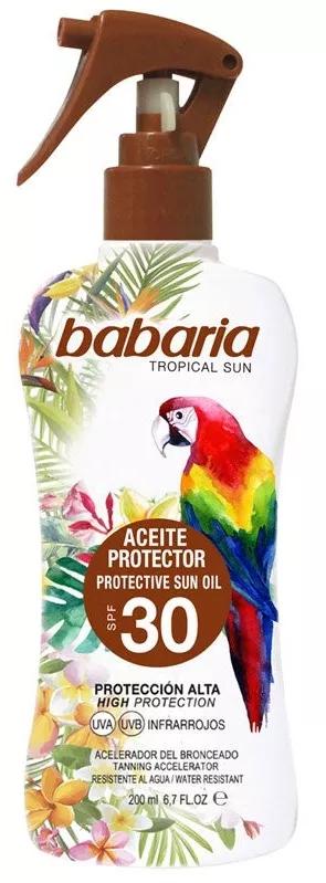 Babaria Spray Óleo Protetor Solar Tropical SPF30 200ml