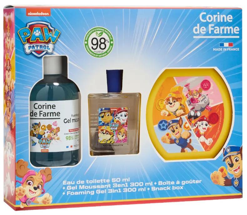 Corine de Farme Paw Patrol Colonia Astuccio 50 ml + Gel Frizzante + Snack Box