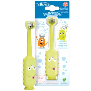 Dr Brown's Cepillo de Dientes de Monstruo Verde 1-4 años