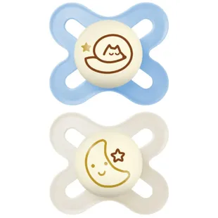 MAM Original Start Night Pacifier Matte Blue 0-2m 2 pcs