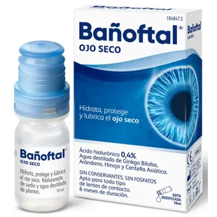Bañoftal Olho Seco Multidose 0,4% 10 ml