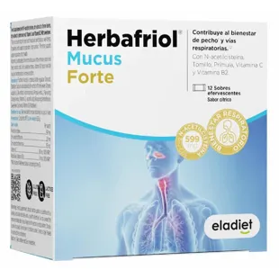 Eladiet Herbafriol Mucus Forte Citrus 12 Effervescent Sachets