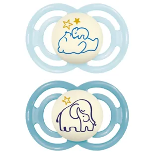 MAM Perfect Night Pacifier Bright Blue +6m 2 pcs