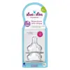 Luc et Léa Tétines Silicone Anti-Colique 6m+ Liquide Épais Lot de 2