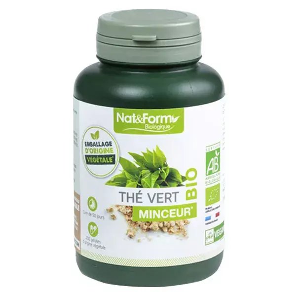 Nat & Form Bio Té Verde 200 capsule vegetali