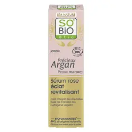 So'Bio Étic Précieux Argan Sérum Rose Éclat Revitalisant Peau Mature Bio 30ml