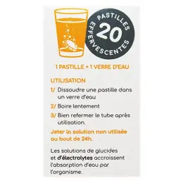 Hydratis Solution d'Hydratation Pêche Lot de 3 x 20 pastilles