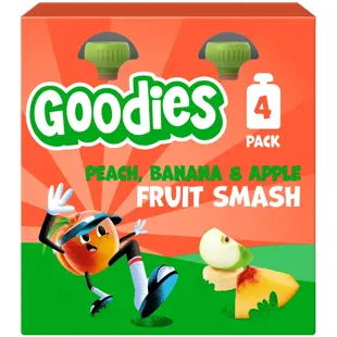 Goodies Bags Peach, Banana and Apple 4x100 gr