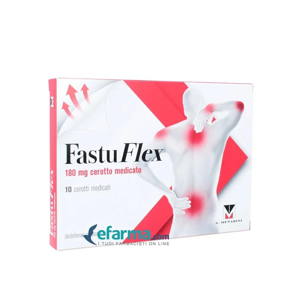 Fastuflex 10 Cerotti Medicati Antinfiammatori Diclofenac Epolamina 180 Mg