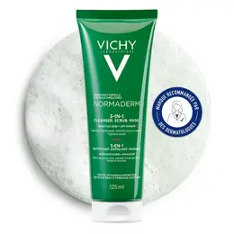 Vichy Normaderm 3 en 1 Exfoliant Nettoyant Masque 125ml