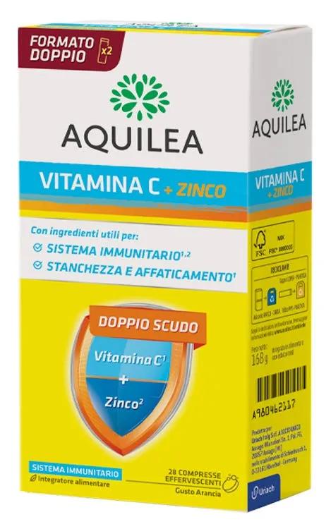 Aquilea Vitamina C+ Zinco PROMO Bipacco 14+14 Compresse Effervescenti