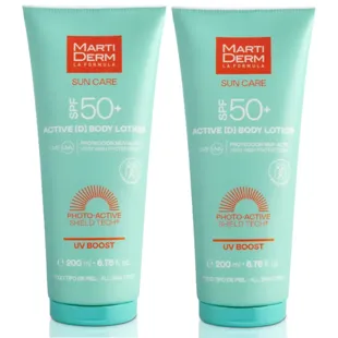 MartiDerm ActiveD Body Lotion Sun Cream SPF50+ 2x200 ml