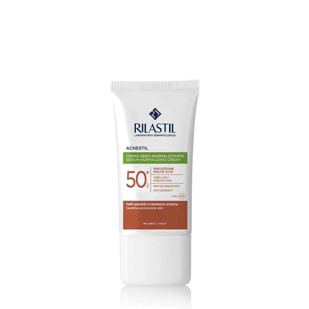 Rilastil Sun System Acnestil Crema Solare SPF 50+ Pelle Acneica 40 ml