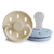 Frigg Moon Phase Pacifier Block Silicone Powder Blue/Cream +6m 2 units
