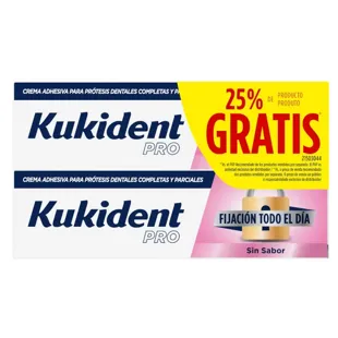 Kukident Pro All Day Hold Flavor Free 2x40g 25% FREE