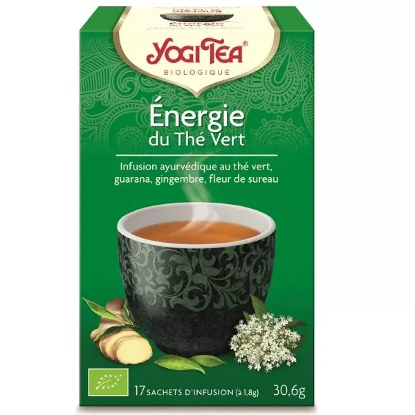 Yogi Tea energía verde 17 saquitos