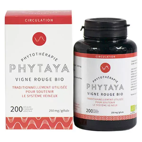 Phytaya Circulation Vigne Rouge Bio 200 gélules