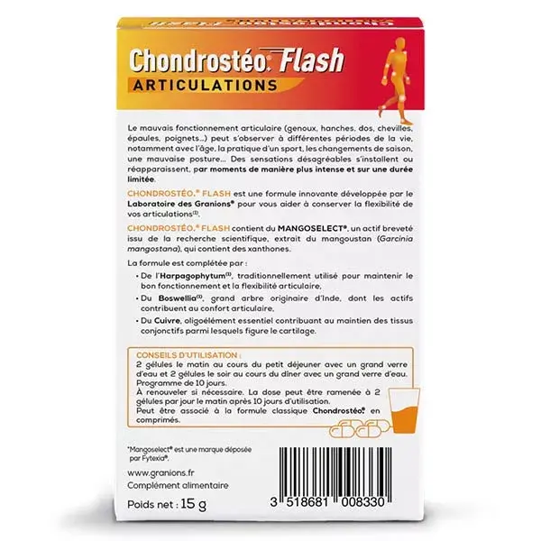 Granions Chondrostéo Flash 40 gélules