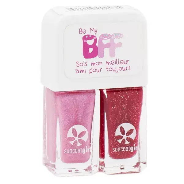 SunCoat Girl Be My BFF Duo Vernis Ballerina Vrai Rose 5ml + Rouge Paillettes Dorées 5ml