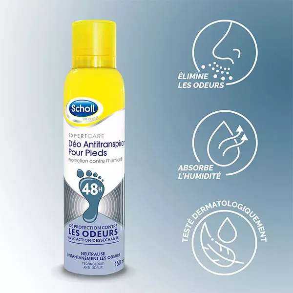 Scholl Expert Care Desodorante Antitranspirante para Pies 48h 150ml
