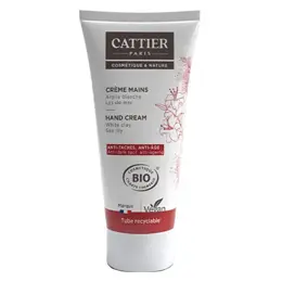 Cattier Argile Blanche Crème Mains Anti-Taches et Anti-Âge 75ml