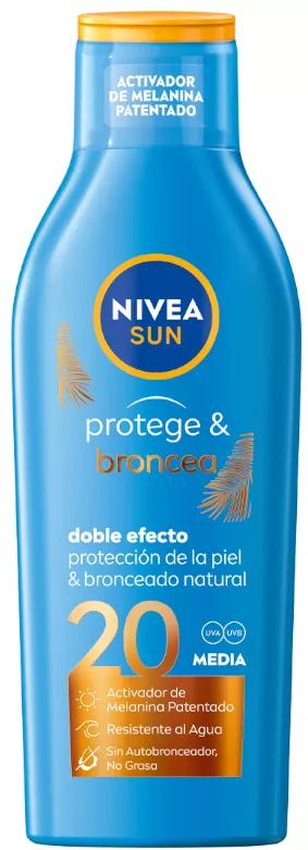 Nivea Sun Protect & Tan Sun Lotion SPF20 200 ml