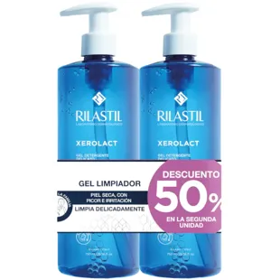 Rilastil Xerolact Gel Limpiador Reparador 2x750 ml