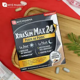 Forté Pharma Xtraslim Max 24 Brûleur de graisses Jour Nuit 60 comprimés Minceur